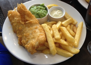 Classic Fish & Chips with Mushy Peas and Tartare Sauce